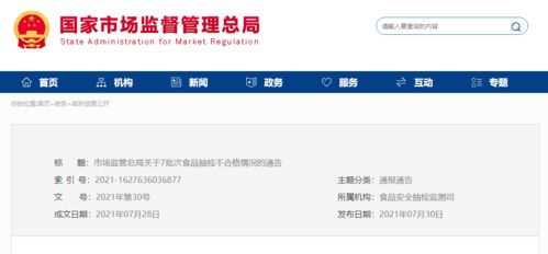 7批次食品抽檢不合格，涉及雨前茶、冷凍食品及網絡服務